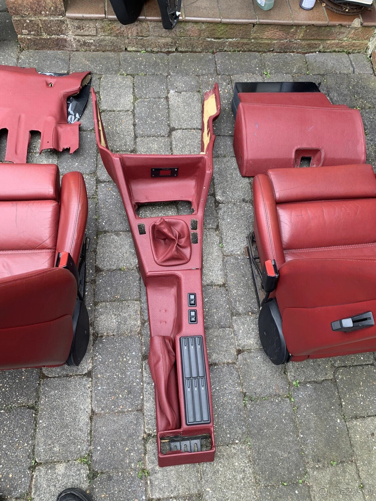 bmw e30 m3 czerwone skórzane wnętrze podgrzewane - 2