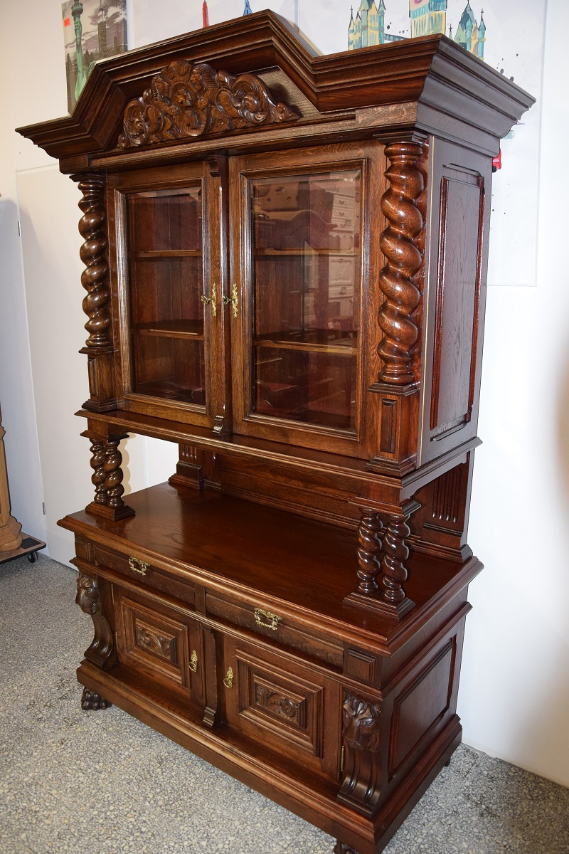 kredens dębowy - meble gdańskie - stan idealny jak nowy - 2