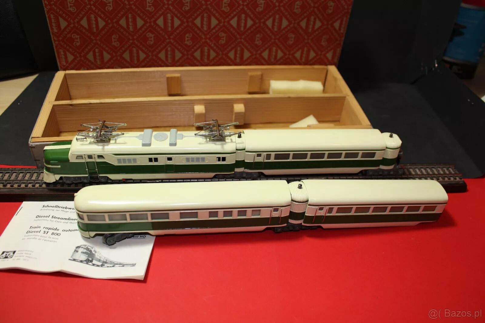 Zestaw 4-częściowy Märklin ST 800 Ivory Green, odrestaurowan - 2