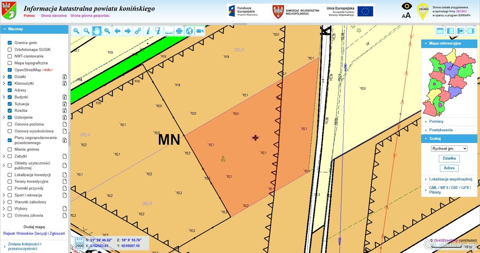 Działka budowlana na planie miejscowym o pow. 1344m2,Gliny - 2