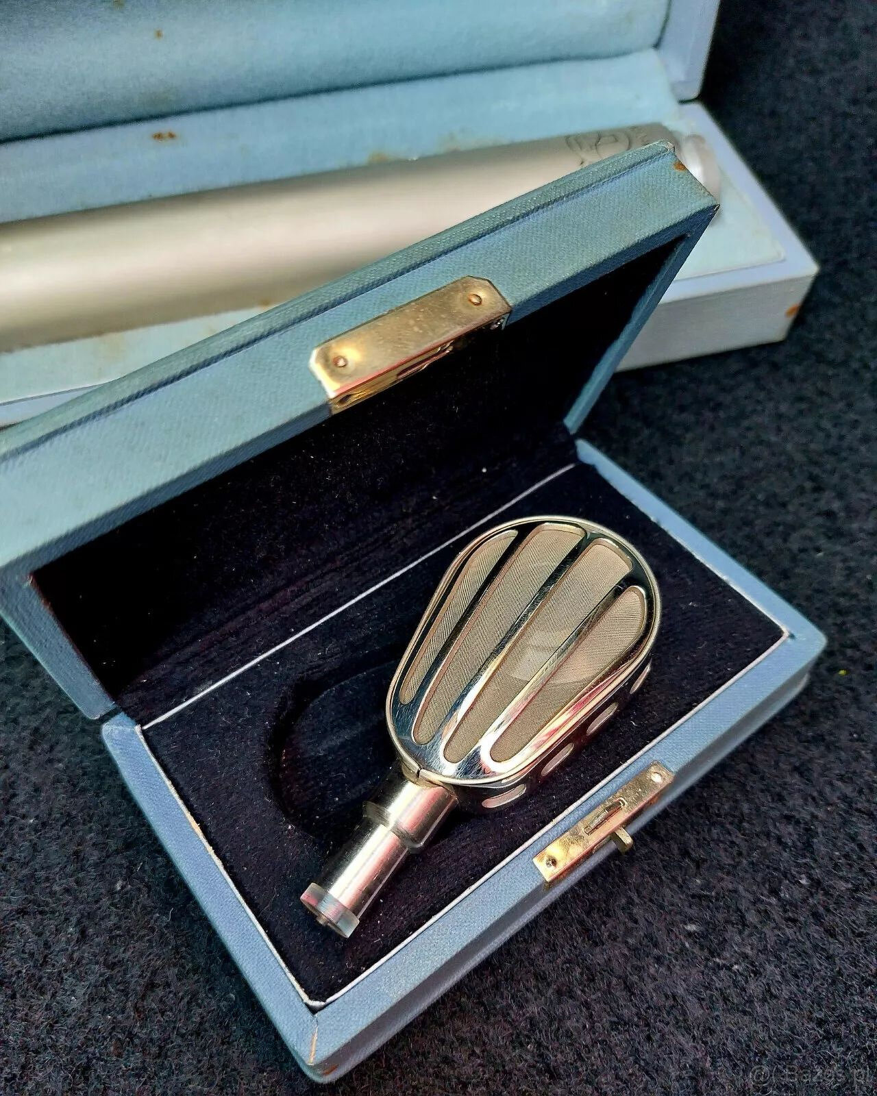 Zabytkowy mikrofon Telefunken Antik CM51 N i CMV 513 w etui - 2