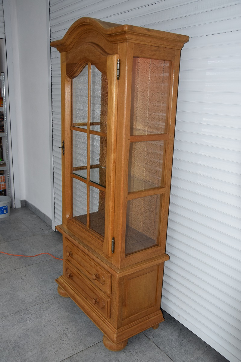 witryna z drewna dębowego - jak nowa - 2