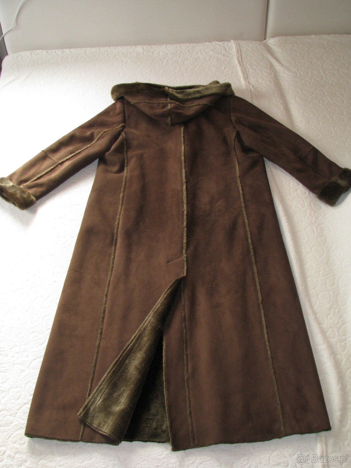 Elegancki kożuszek damski z kapturem, rozm. XXL - 2