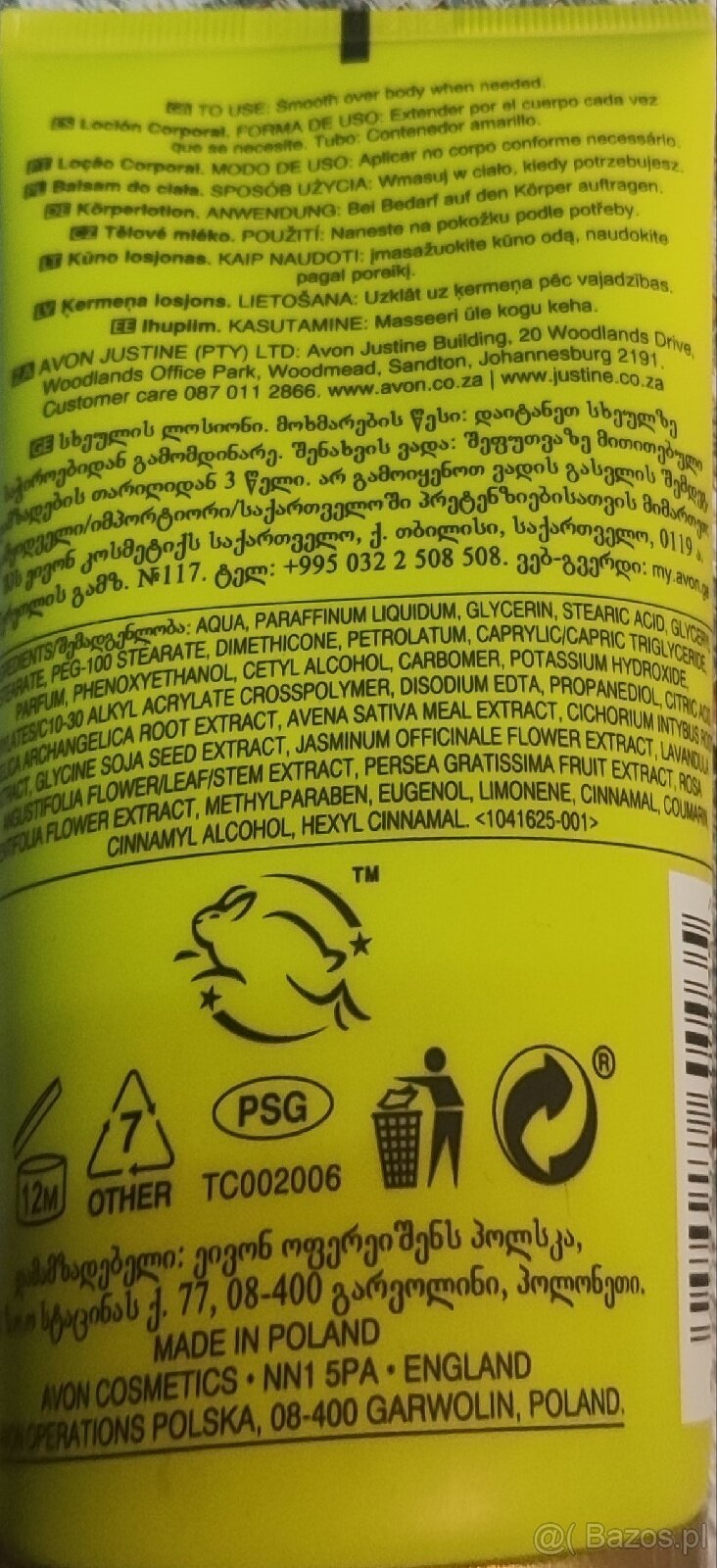 Zestaw AVON do ciała Apple Pie-płyn 250ml+balsam 150ml - 2