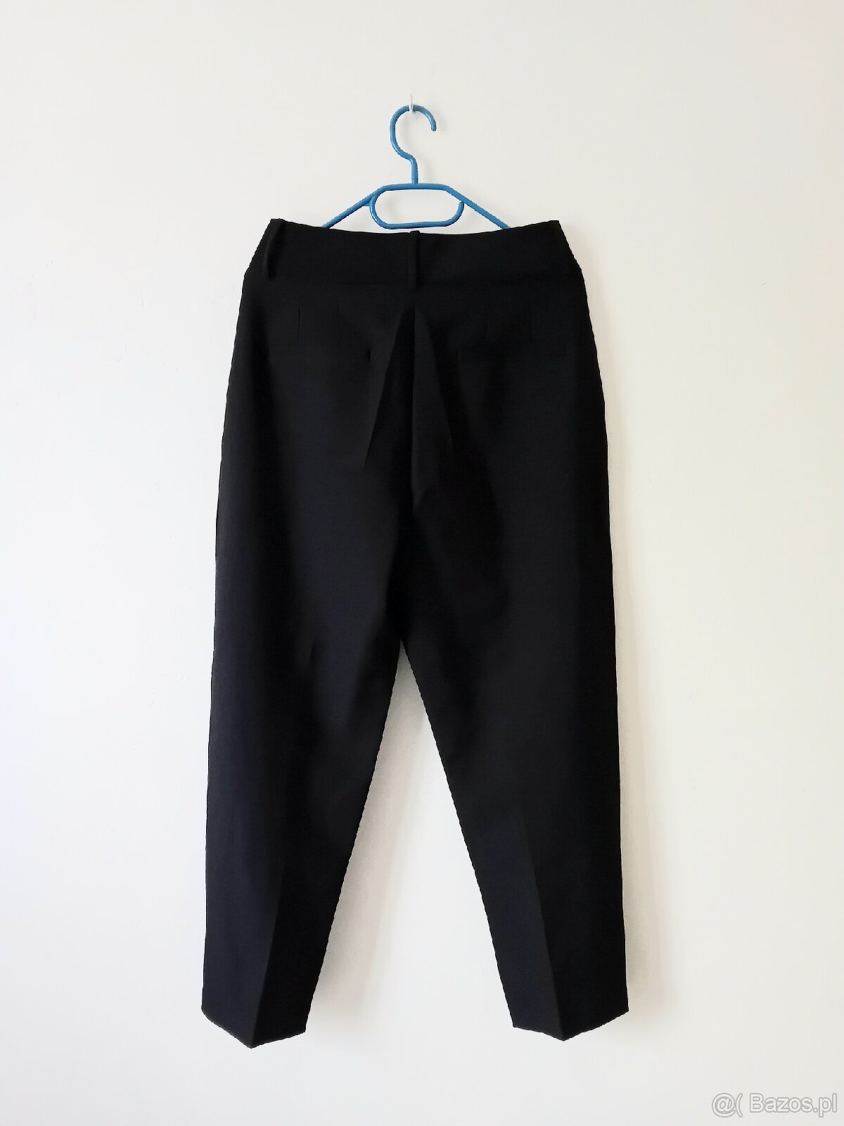 Czarne wizytowe eleganckie spodnie - 2