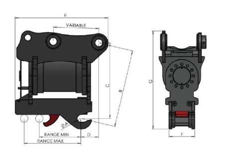 Sprzedam głowicę uchylną STRICKLAND 7-10 ton - 2
