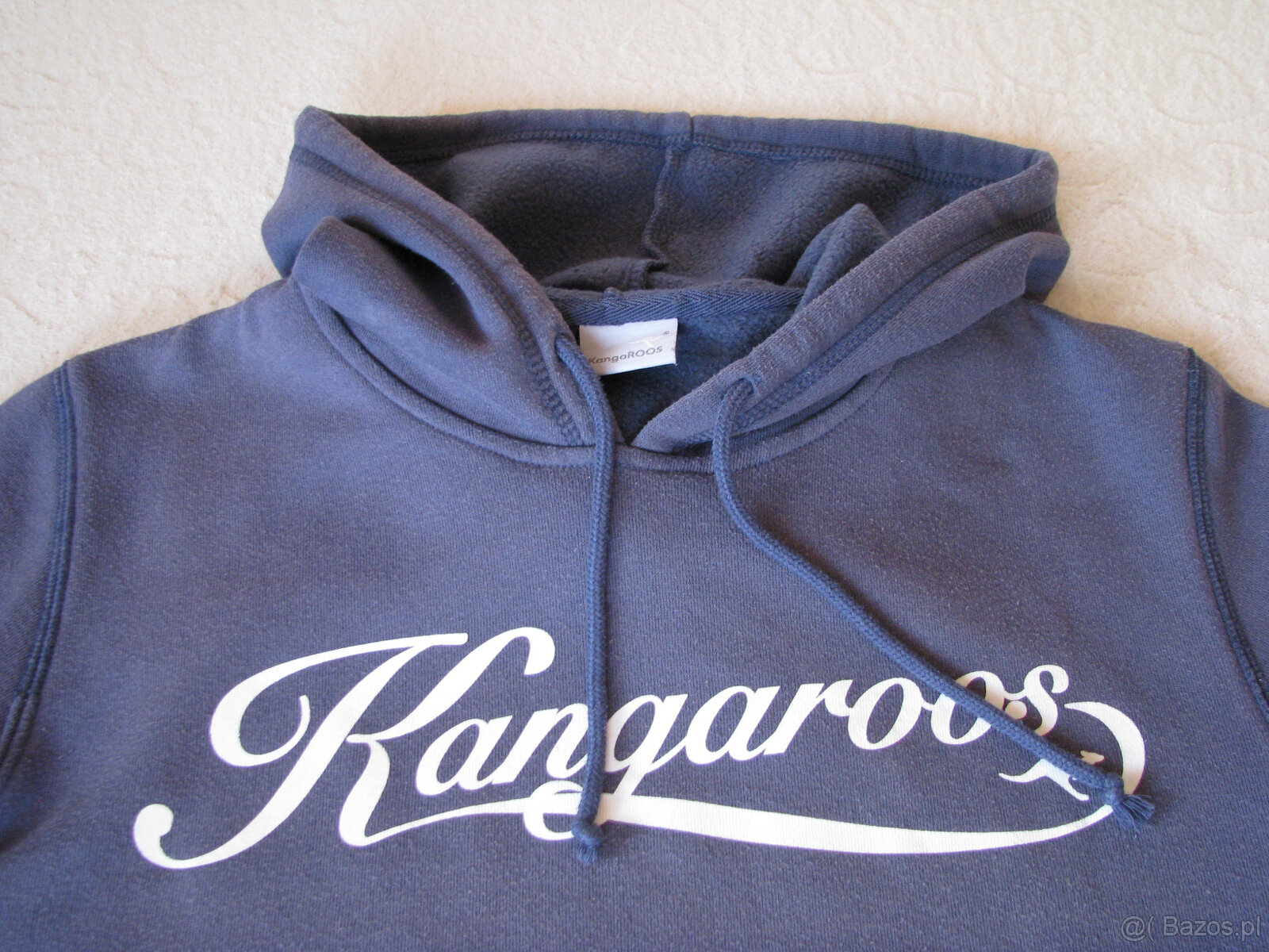 Kangaroos granatowa bluza kangurka wciągana z kapturem z log - 2