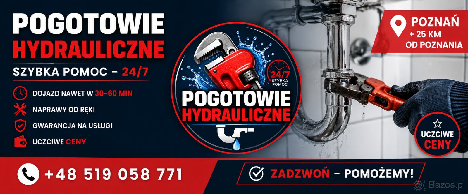 Hydraulik Poznań 24/7 | Udrażnianie, naprawy, awarie | Szybk - 2
