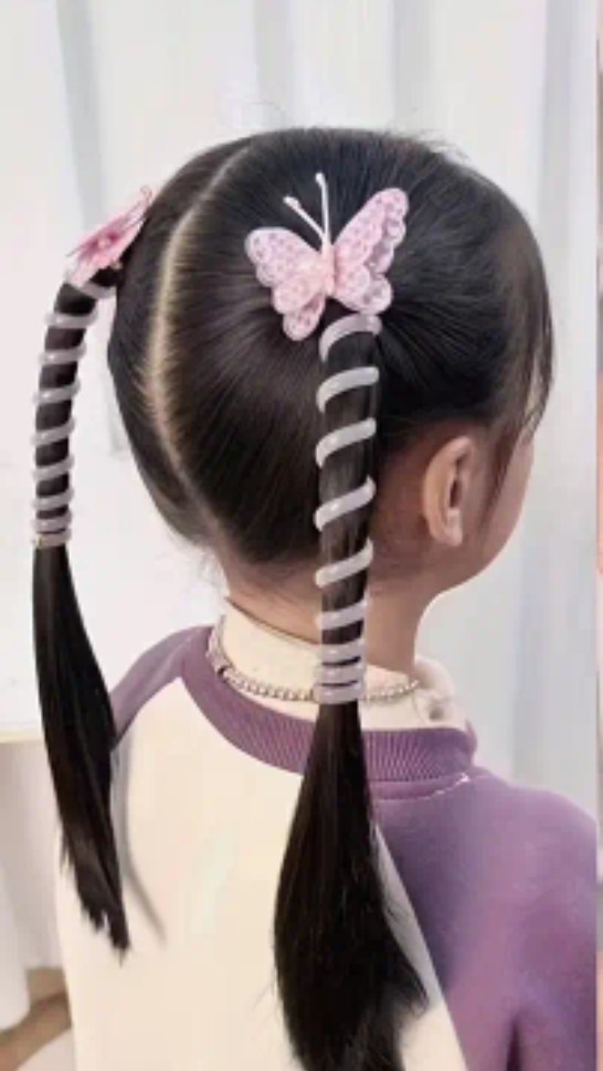 Gumki do włosów Motylek - 1para - 2