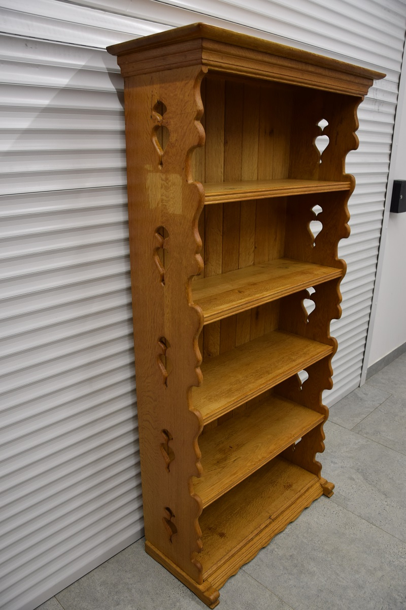 regał z drewna dębowego - super stan - 2