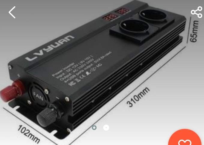 Przetwornica inwerter 12v Nowa Kurier Polska Pobranie - 2