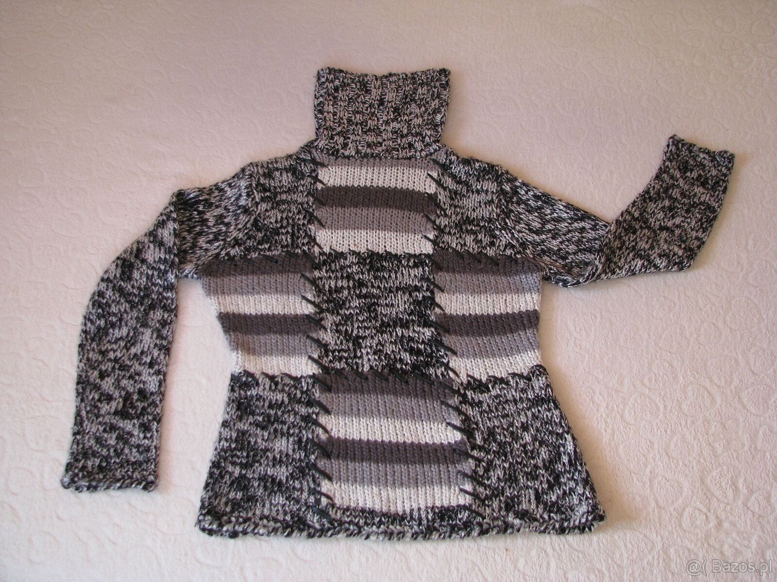 Sweterek, golf - elegancko-sportowy, rozm. M - 2