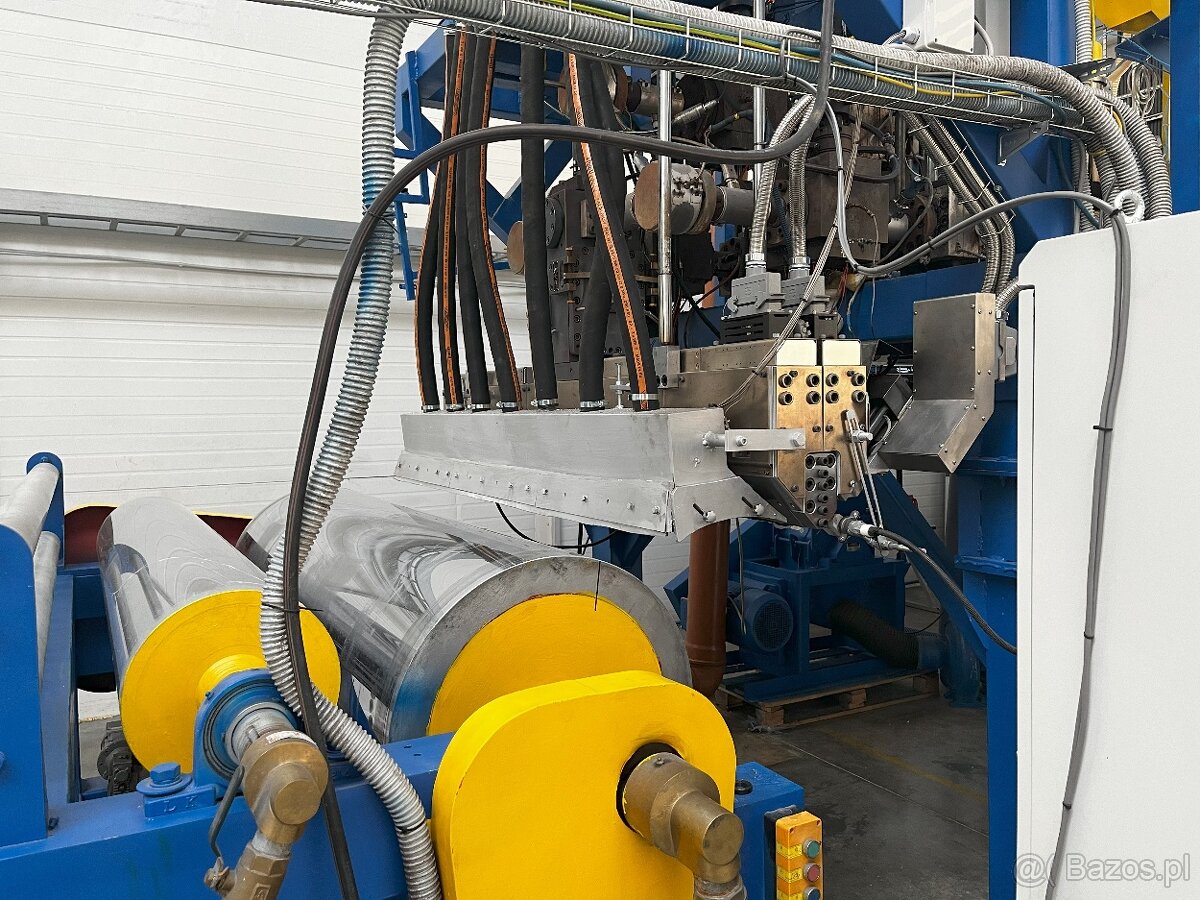 Folia Stretch - kompletna 5-warstwowa linia do produkcji met - 2