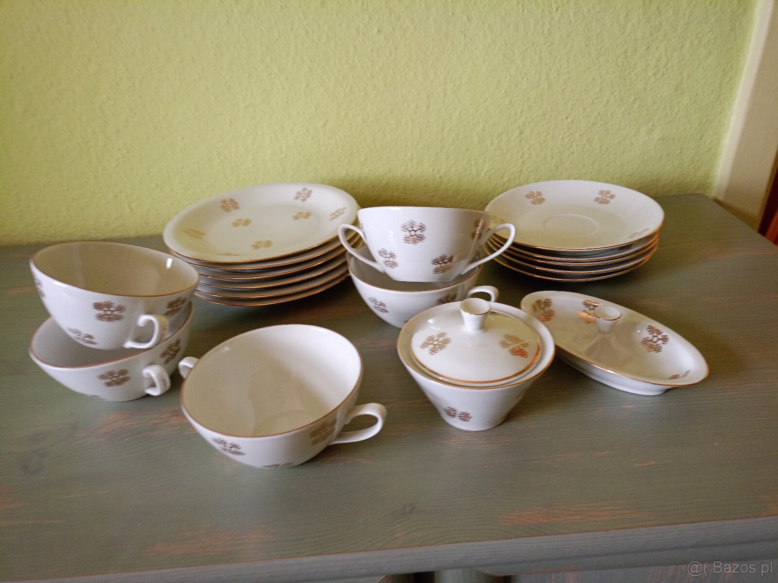 Serwis stołowy porcelanowy vintage. Chodzież. - 2