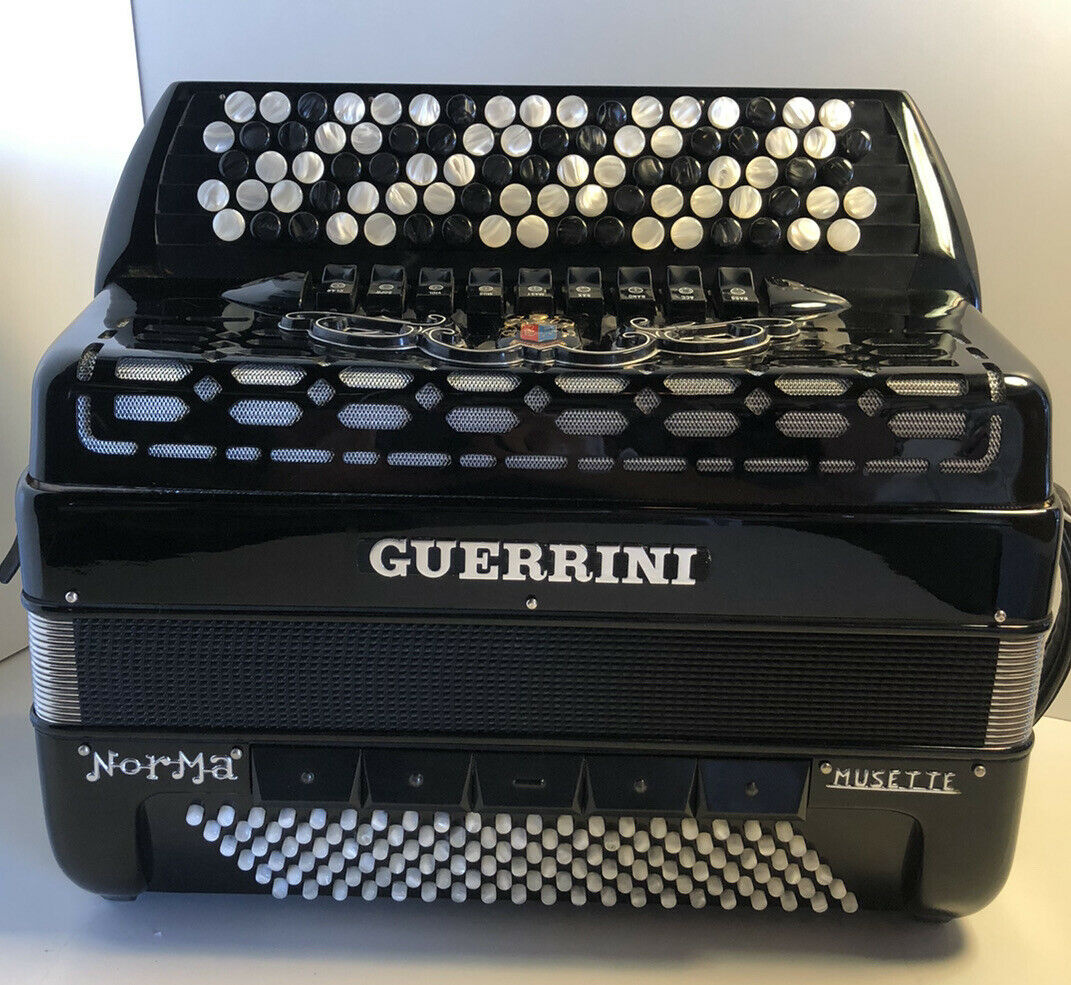 Guerrini Norma Musette B System (Griff) Czarny akordeon Akko - 2