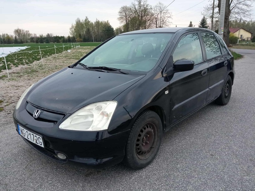HONDA CIVIC 1.7 KLIMATYZACJA 5 DRZWI WAŻNE OC I PT - 2