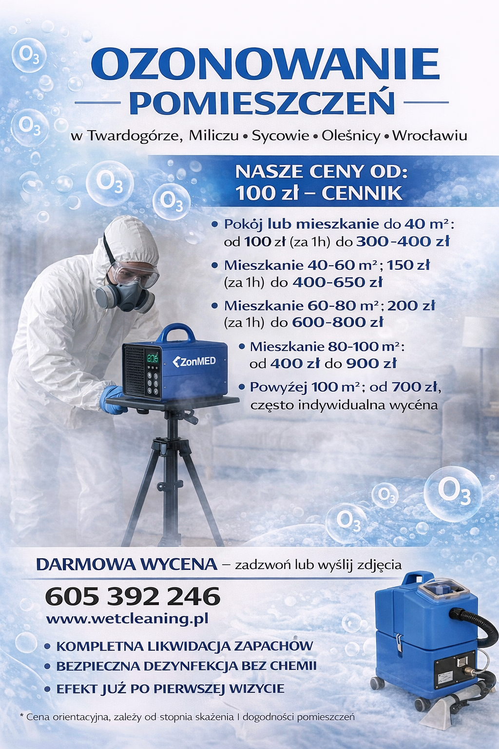 Pranie ekstrakcyjne tapicerki meblowej - Twardogóra, Syców - 2