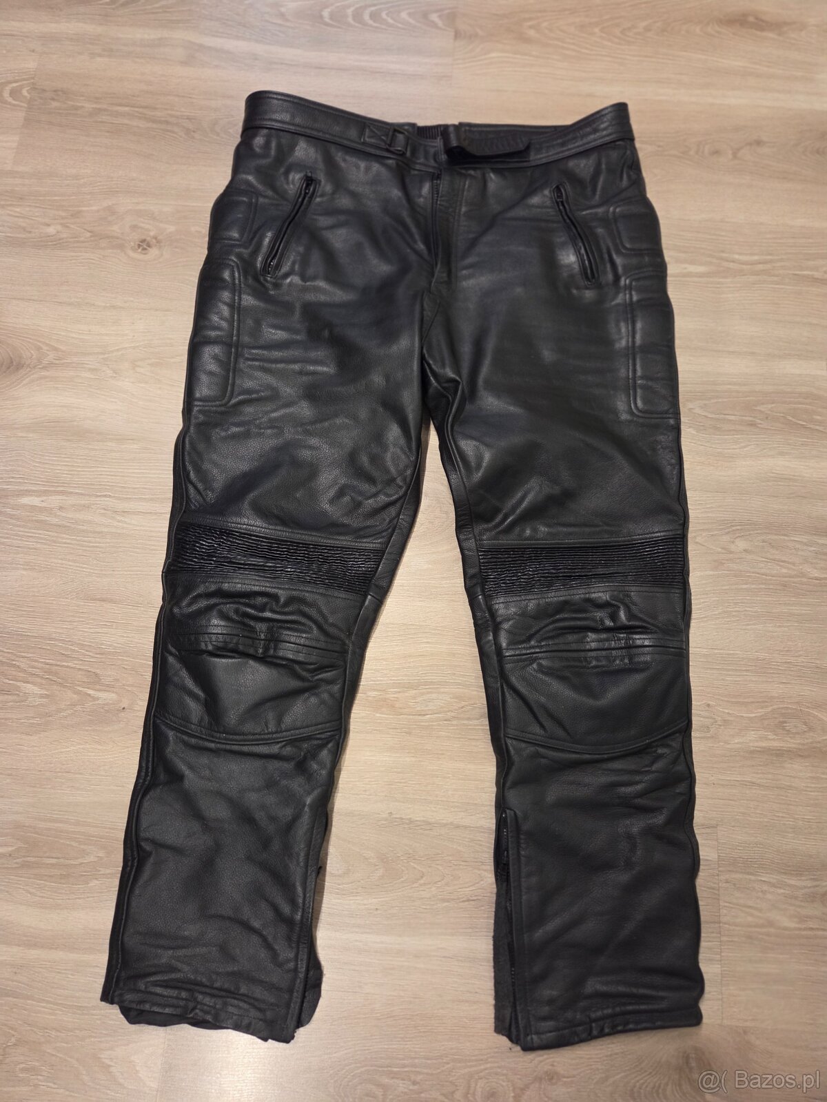 Skórzany zestaw motocyklowy kurtka i spodnie męskie - 2