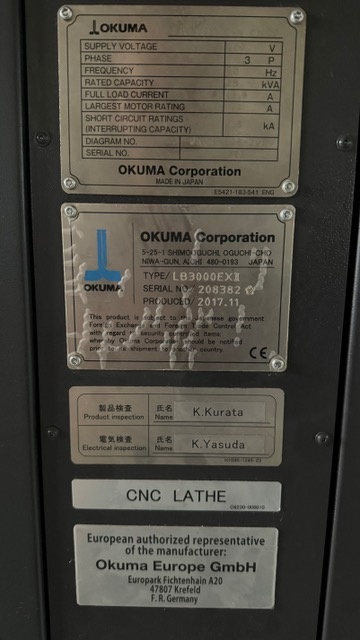 Okuma LB 3000 EX II - Tokarka CNC wieloosiowa - 2