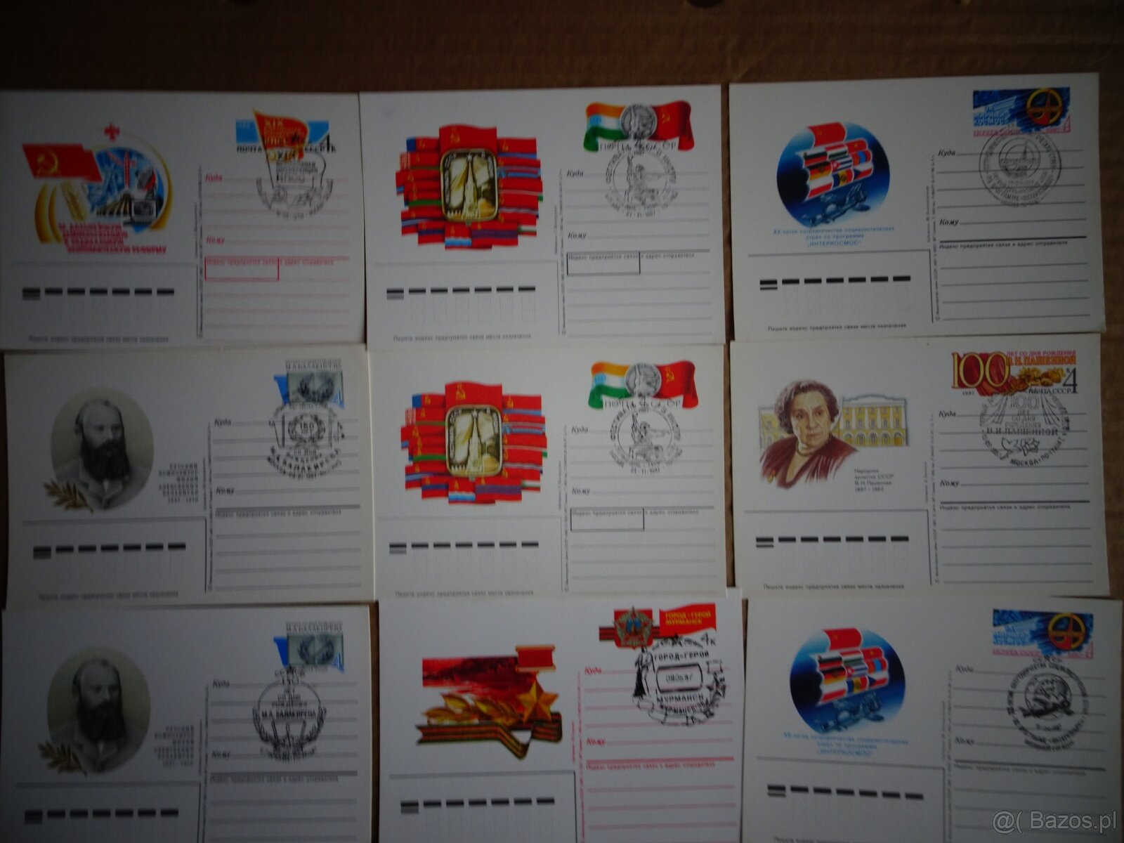 Kasowniki okolicznosciowe ZSRR-spiecgaszenija 34 sztuk - 2