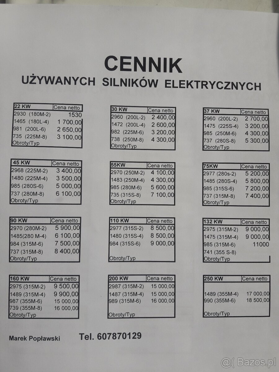 Silnik elektryczny 110kw,132kw,160kw,200kw,250kw,315kw,550kw - 2