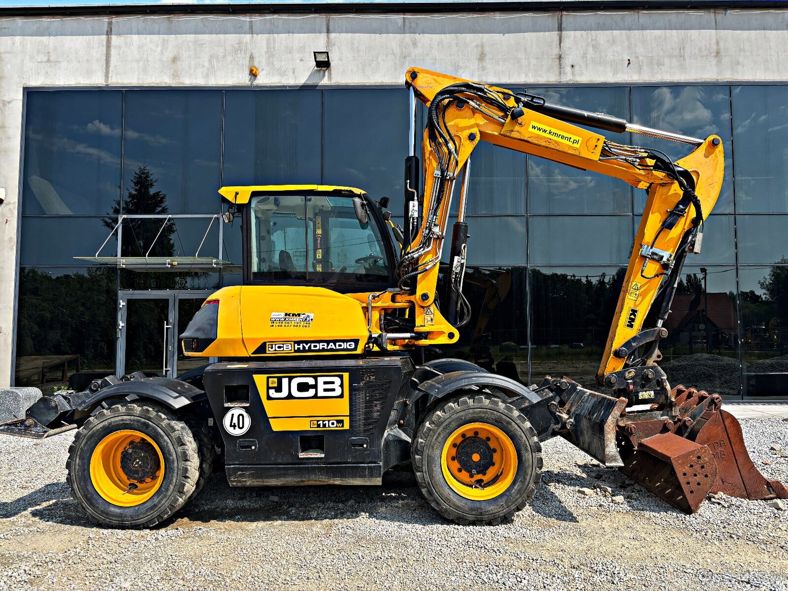 JCB HD110WT 4F KOPARKA KOŁOWA HYDRADIG POWERTILLT 2018R | LI - 2