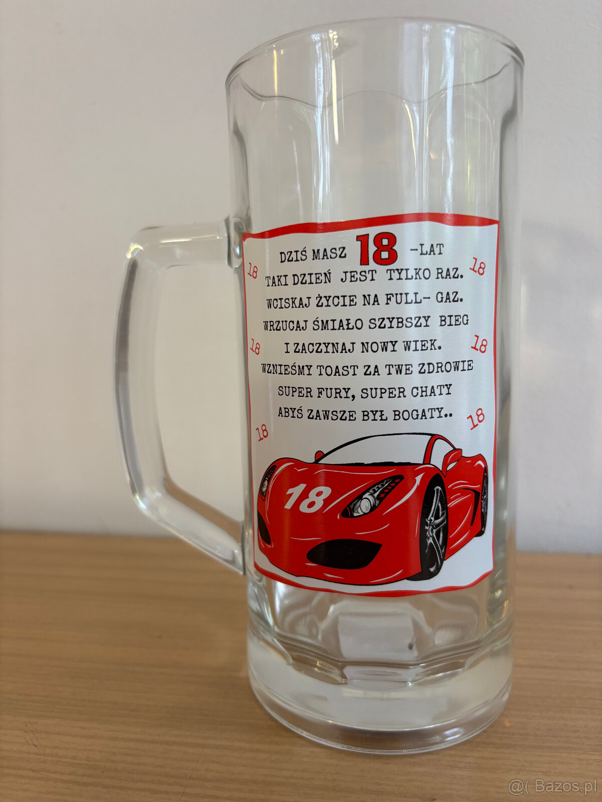 Kufel szklany 0,5l dowcipny 18 urodziny - 2