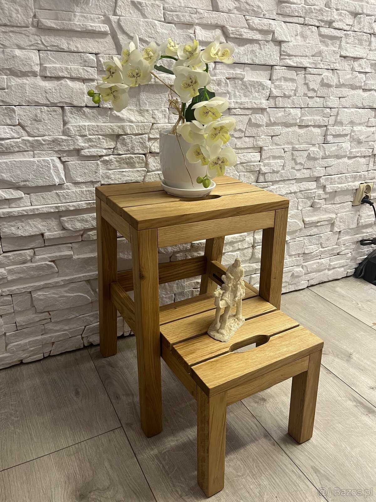 Taboret Dębowy 2w1 Stepoak - 2