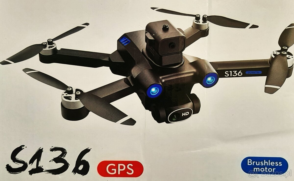 ⭐ Polecam DRON GPS EPS UAV S 136 4K Full HD Idealnie Nowy - 2