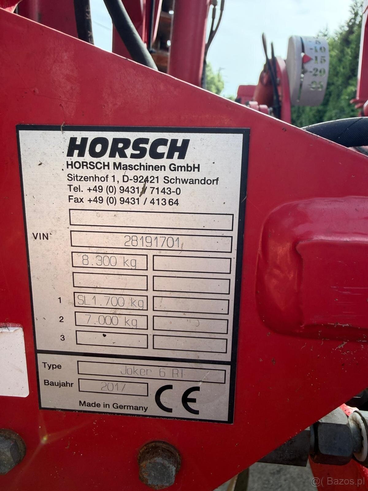 Brona talerzowa, agregat uprawowy Horsch Joker 6 RT rok prod - 2