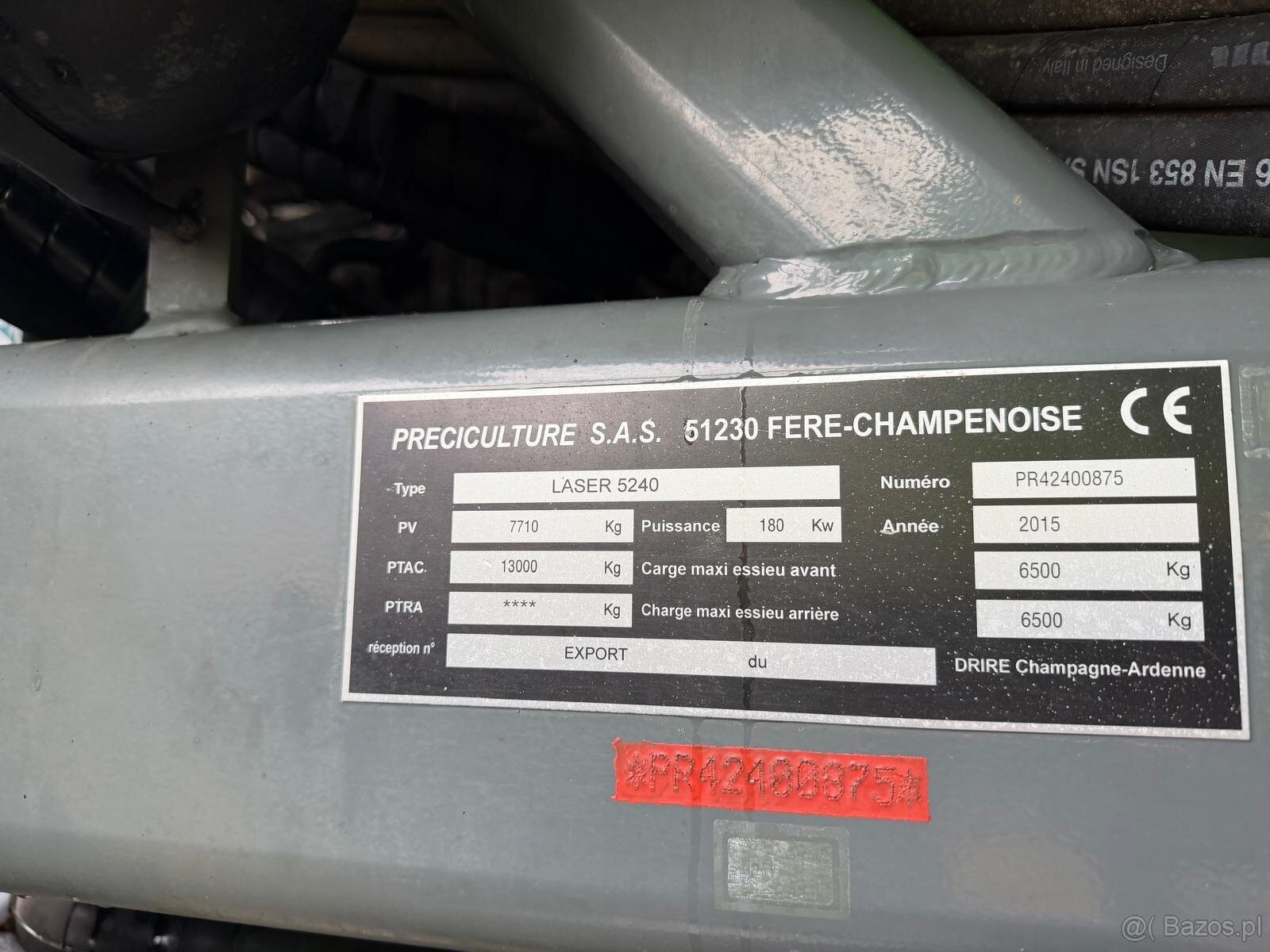 Opryskiwacz Samojezdny Tecnoma Laser 5240 rok pr 2015 belk - 2