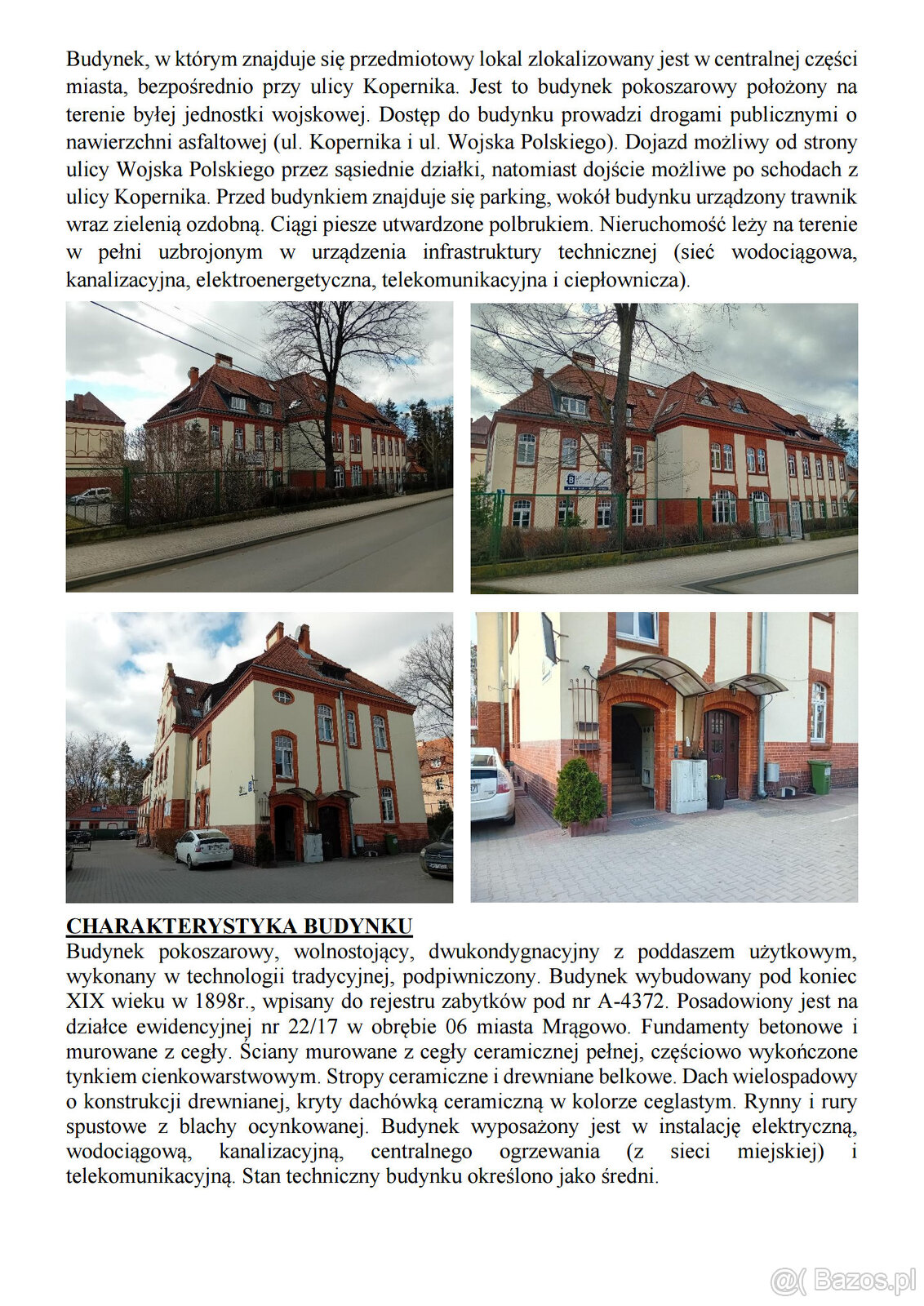 Syndyk sprzeda lokal Mragowo ul. Kopernika 2A/22 - 2