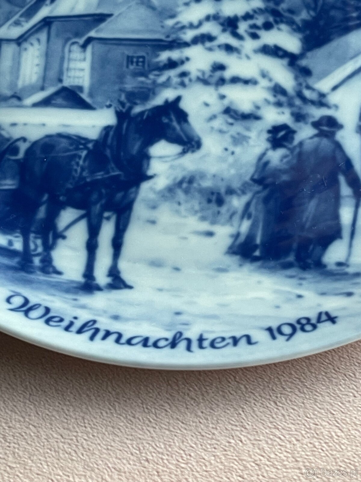 Talerz Kolekcjonerski 1984 Kobalt Vintage - 2