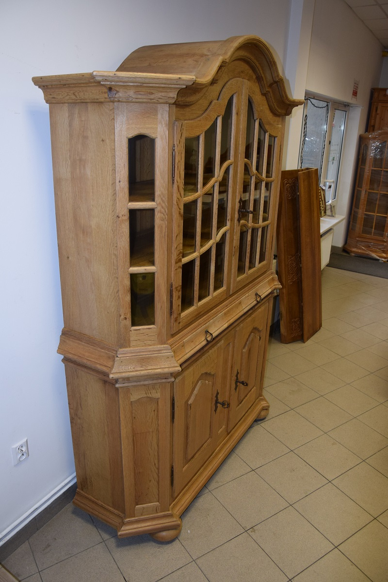 kredens z drewna dębowego - jak nowy - 2