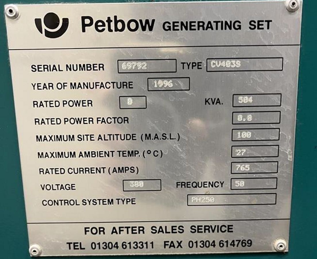 Generator PETBOW CV403S - 2