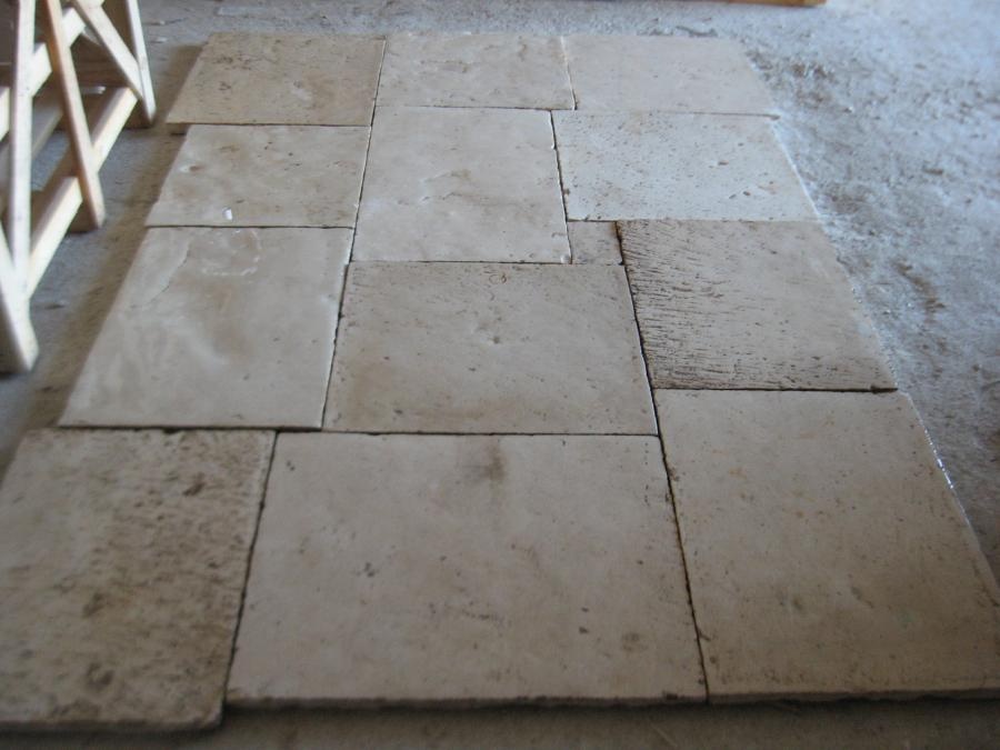 Antique limestone floor tiles - 290sqm - 2