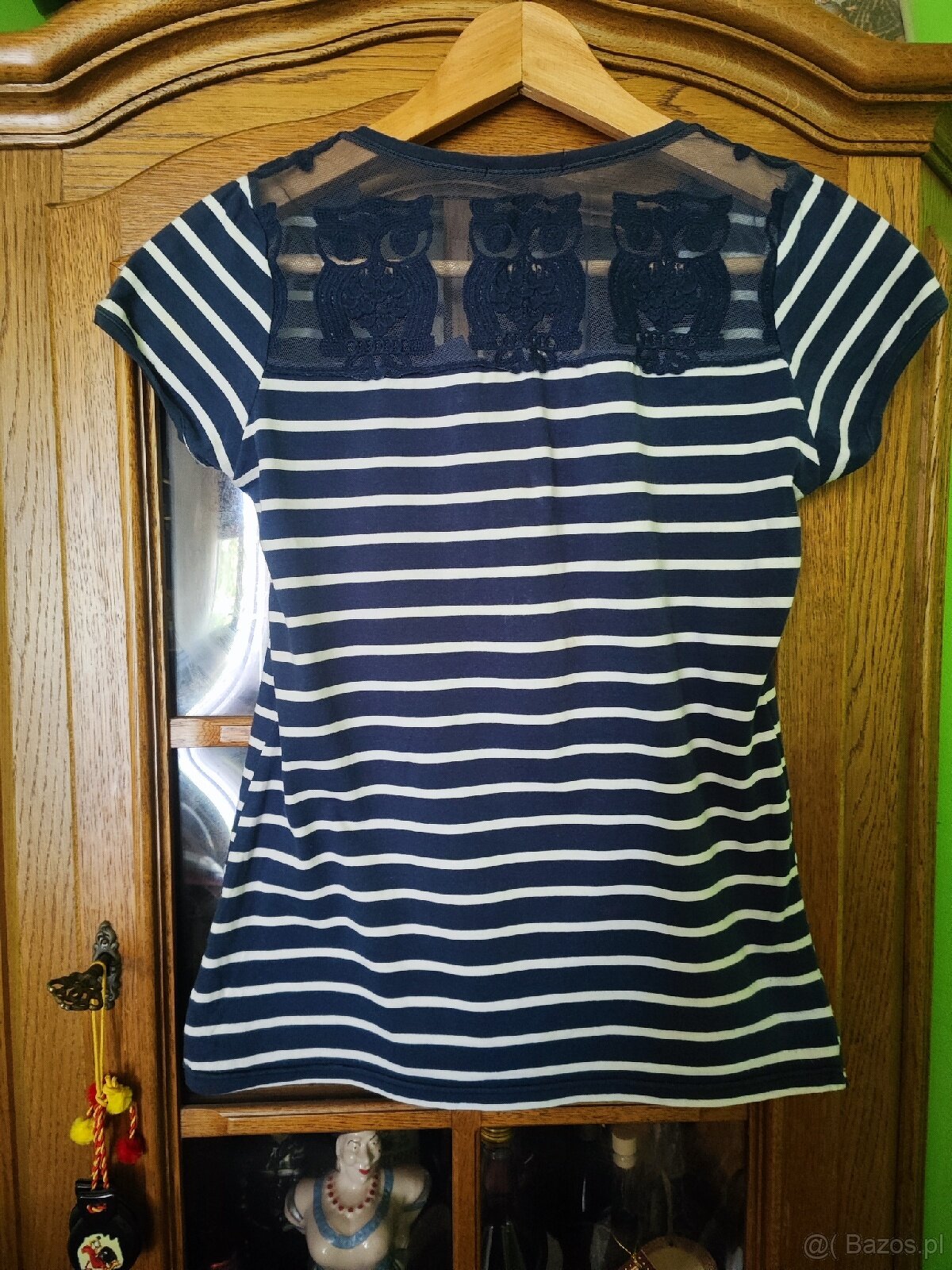 Bluzeczka w marynarskim stylu, rozm. M/L - 95%bawełny - 2