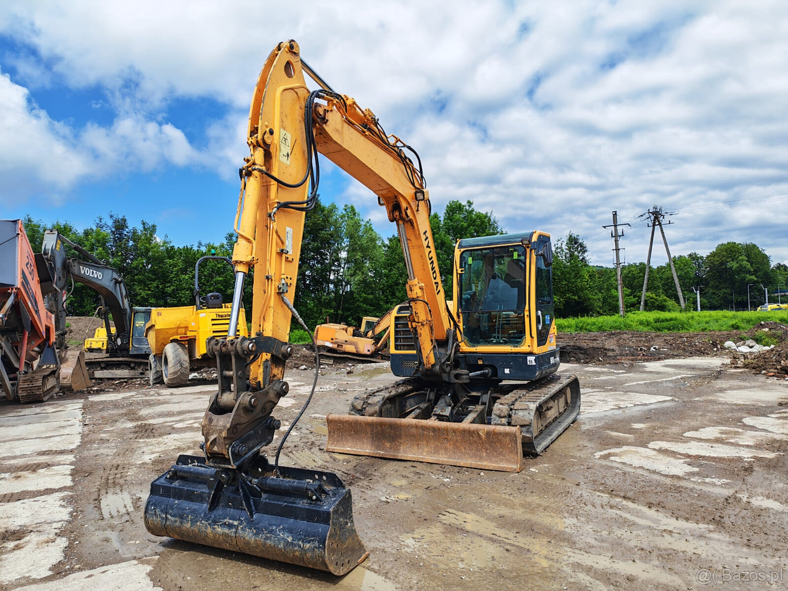 Hyundai 80 cr 9 A Koparka gąsienicowa pług - 2