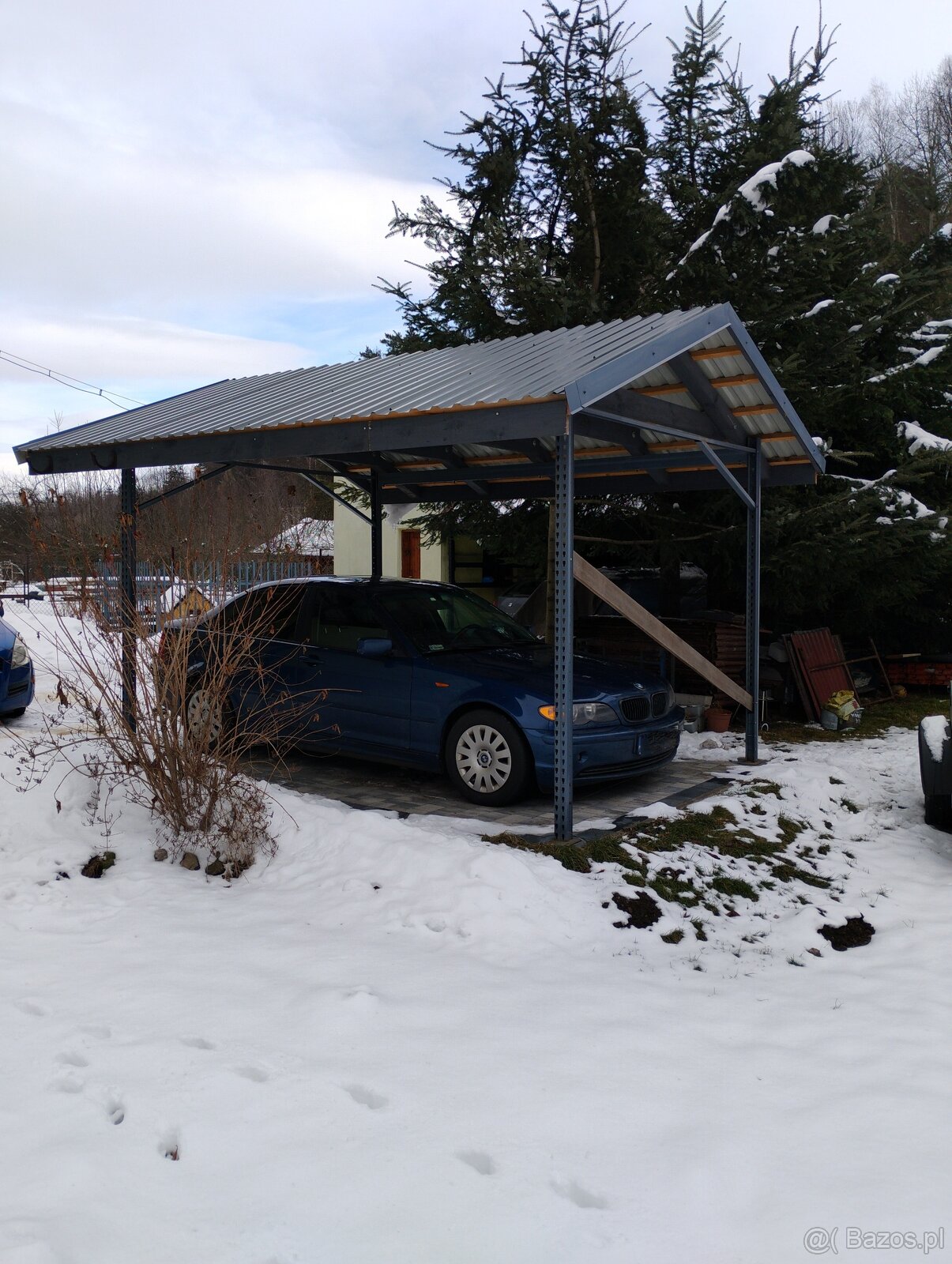 Wiata,altana,carport.Dach dwuspadowy. - 2