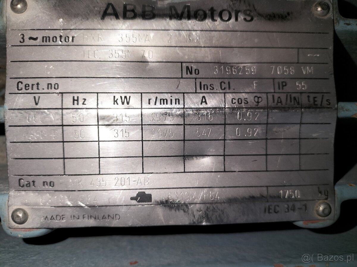 Silnik elektryczny 315kw - 2