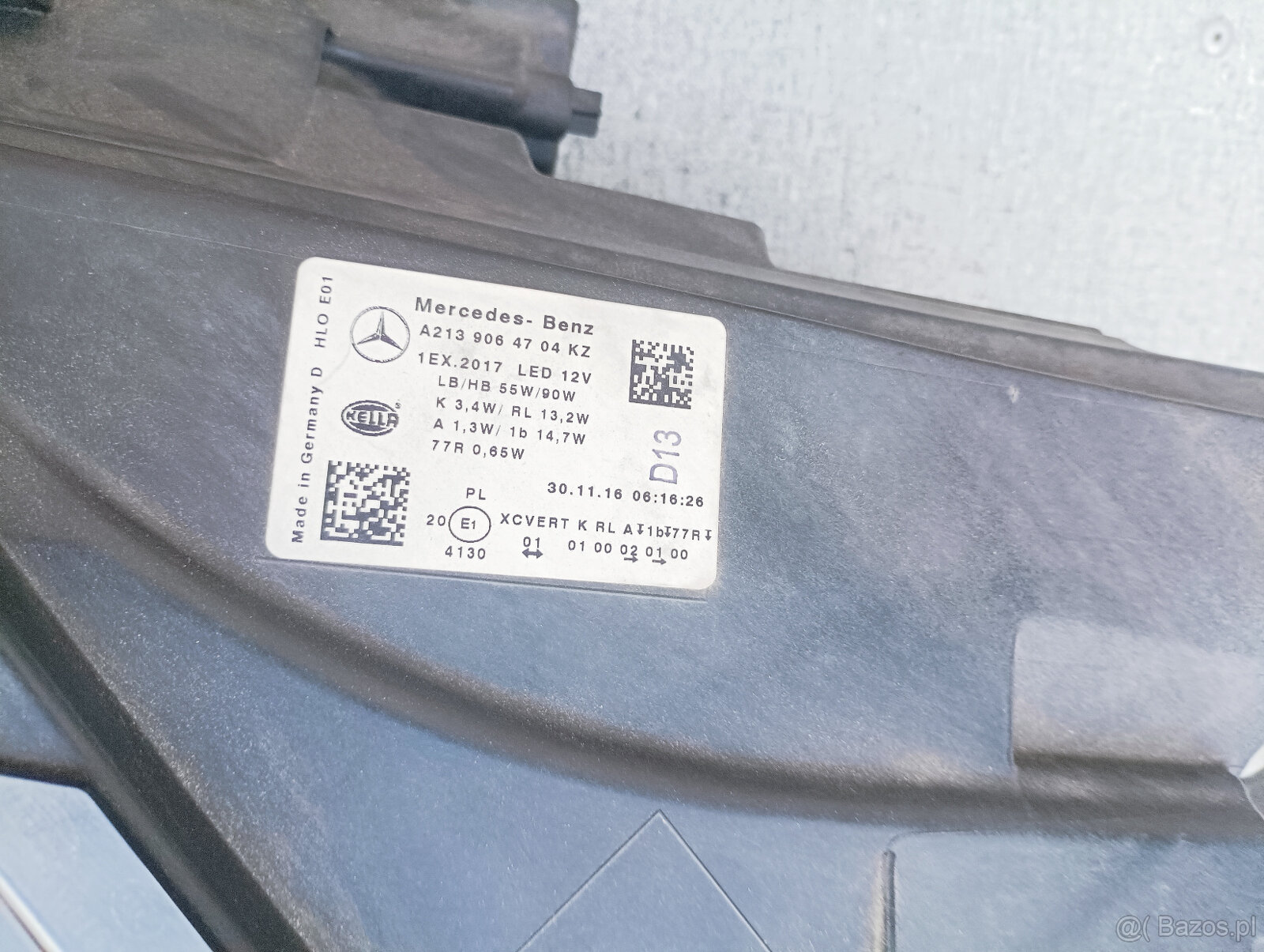 mercedes benz E CLASS přední levé světlo - 2