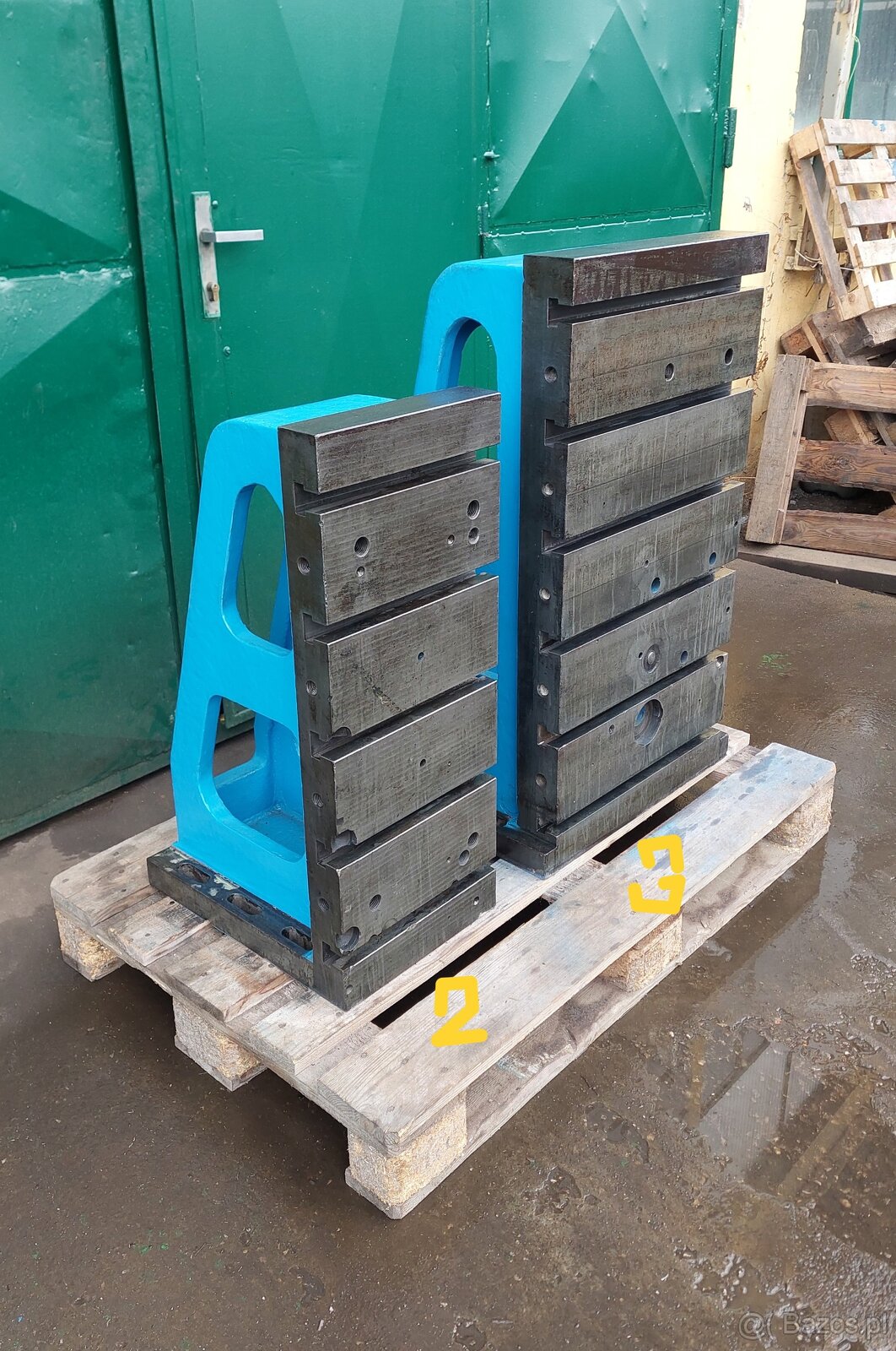 Kątowniki żeliwne, płyty mocujące, kostki - 2