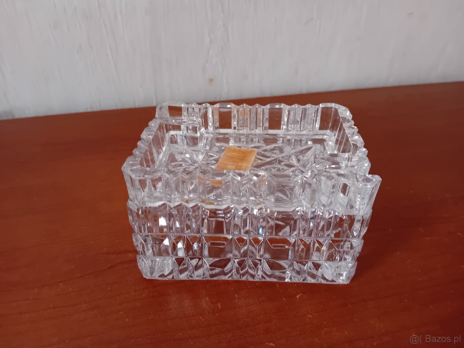 Krysztalowa papierosnica popielniczka - 2