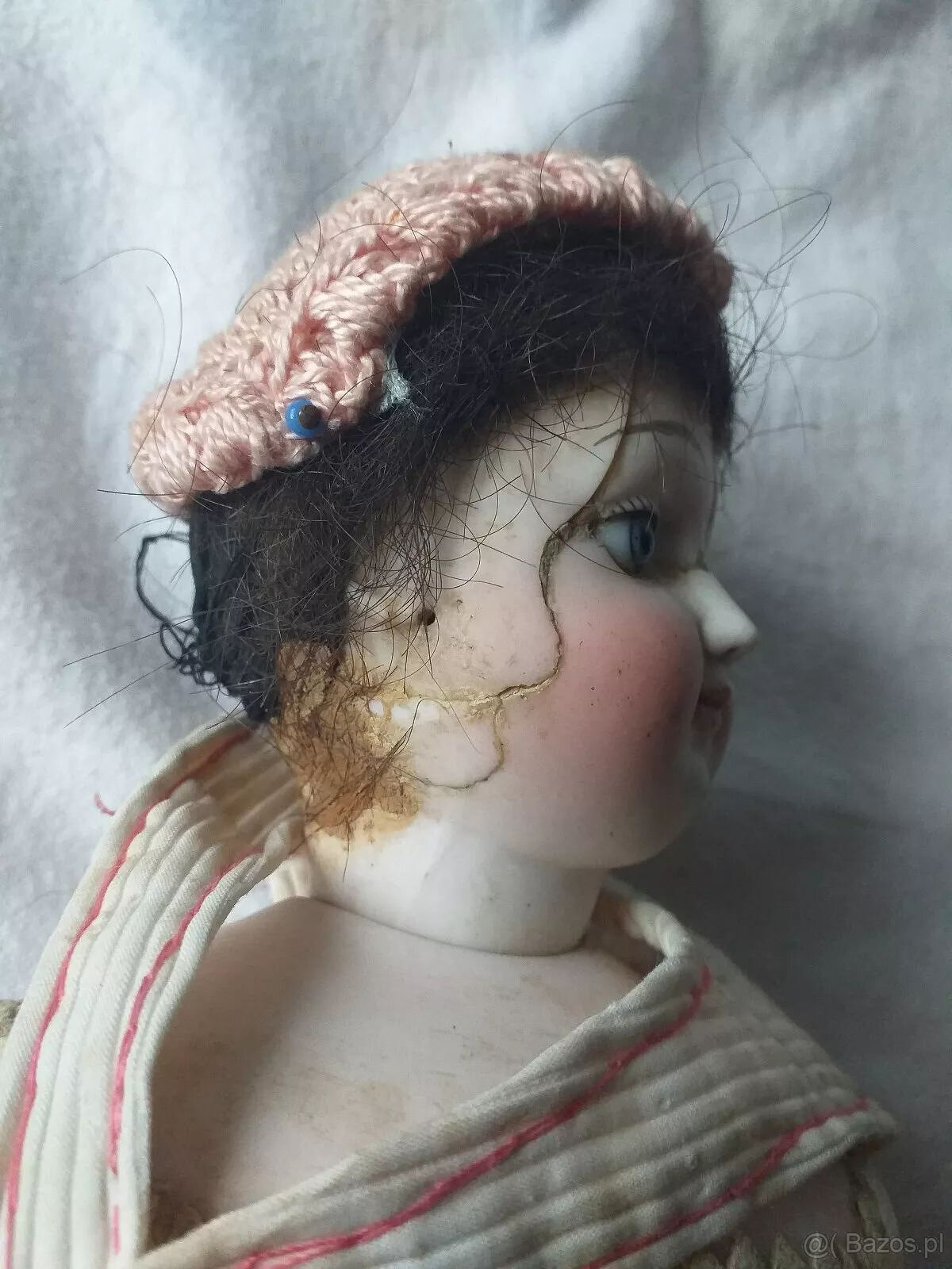 Antyczna lalka do renowacji. Znak firmowy do identyfikacji. - 20