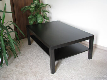 Stolik kawowy Ikea Lack, ława, czarny brąz, 118 x 78 cm - 2