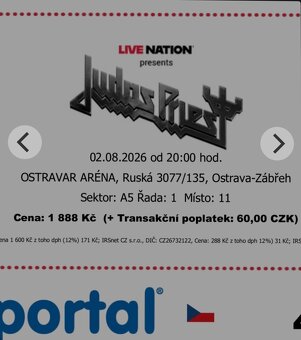Judas Priest Ostravar arena 2.8.2026 - 2