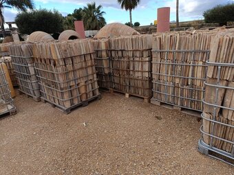 Antique spanish handmade terracotta roof tiles - 2