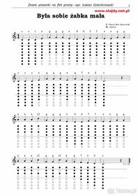 Znane piosenki na flet prosty - nuty, tabulatura, 26 mp3 - 2