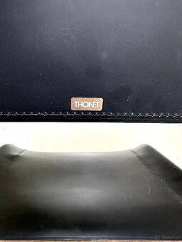 7 x Thonet S33 Cantilever Chair Bauhaus Classic Leather Blac - 2