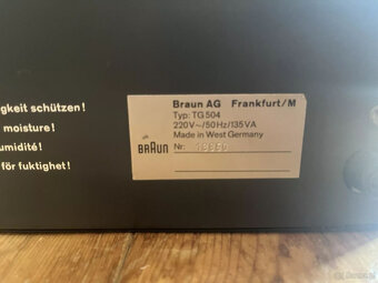 Magnetofon Braun TG 504, magnetofon TG 502, TG 550, ikona de - 2